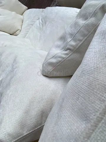 Comfortable Klektic feather 🪶 filled Sofa with footstool