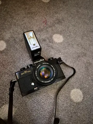 Minolta camera manual focus srt101b vintage