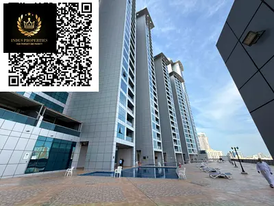 spacious luxurious furnished 2 bedroom appartment available for rent in ajman corniche residence with parking and sea view only in 70000aed in 4 payme