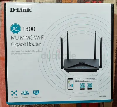 D-Link AC1300 MU-MIMO Wi‑Fi Gigabit Router (DIR-853) - Sealed Box