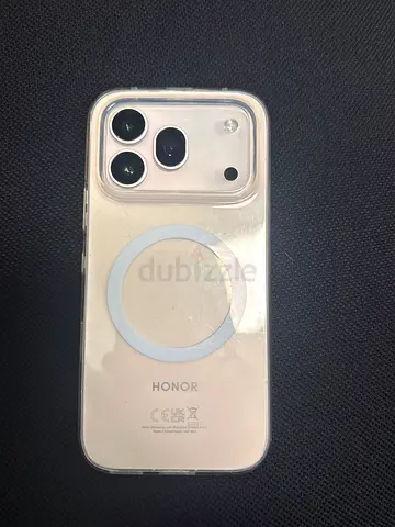 Honor 600 PRO smartphone in good condition with clear case