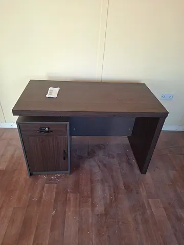 L-shaped Wooden Office Desk with Under-drawer