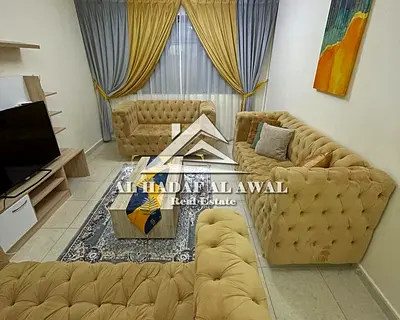 For monthly rent, 1BHK with spacious living room and 2 Bathrooms in STYEL TOWER, Sharjah area with free Wi-Fi