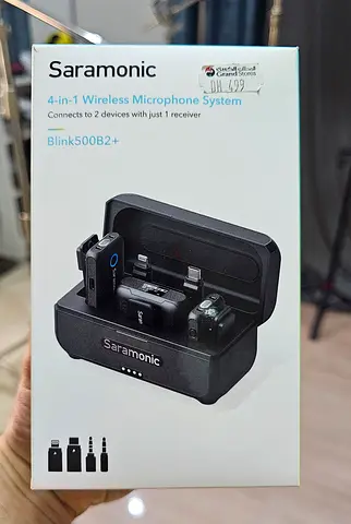 Saramonic Blink500B2+ Wireless Lavalier Microphone,Smart Noise Cancellation laple Mic (New, Boxed)