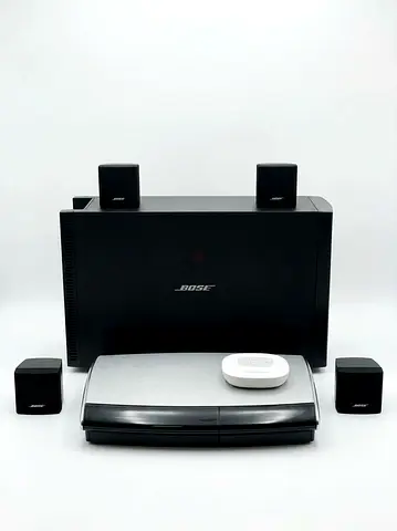 Bose 5.1 Home Theater Speaker System with Subwoofer and DVD Player with Bluetooth Harmon adapter