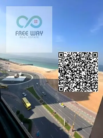 شقة غرفتين وصالة للإيجار السنوي – كورنيش عجمان  استمتع بالسكن في موقع مميز على كورنيش عجمان مباشرة، حيث الإطلالة الرائعة والأجواء الساحرة، مع شقة مناس