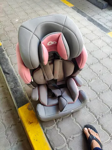 Used Kids Embrace Convertible Car Seat - Grey & Pink, Good Condition