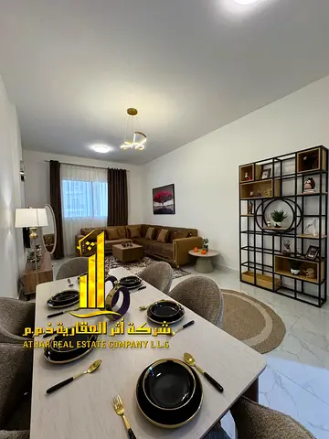 شقه فاخره ثاني ساكن. غرفه وصاله مع بلكون مفتوحه .عجمان الروضه 2. مفروش بالكامل للإيجار الشهري✨الإيجار يشمل الفواتير والإنترنت وموقف