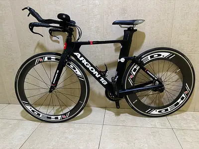 Argon 18 Time Trial / Triathlon Bike - Full Carbon, Aero Wheels