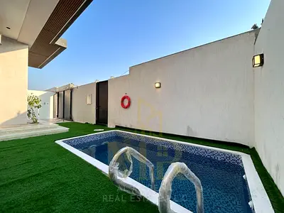 Luxury Villa for Sale in Al-Haliyo 2 ~ With Rooftop and Private Pool + 6 Master Bedrooms ~ At a Special Price Including Registration and Ownership Fee