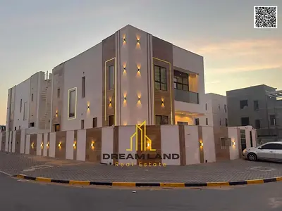 Luxury corner villa in Al Amra, near the Azha complex | Custom-finished, 5 bedrooms, and a spacious courtyard | Priced at AED 1.55 million (negotiable