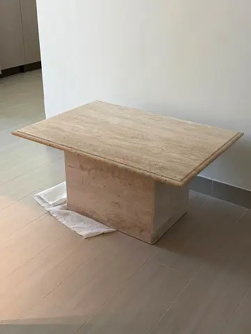 Zara home travertine stone coffee table