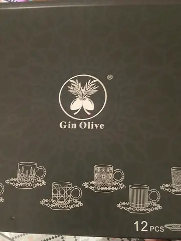 Gin olive 12pcs coffee set