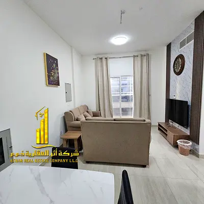 🏡أفخم وأرقى شقة غرفة وصالة مفروشة بالكامل للإيجار الشهري في كورنيش عجمان✨ 🔹 لا تُفوّت الفرصة للسكن في واحدة من أرقى شقق كورنيش عجمان مباشرة! الشقة ،