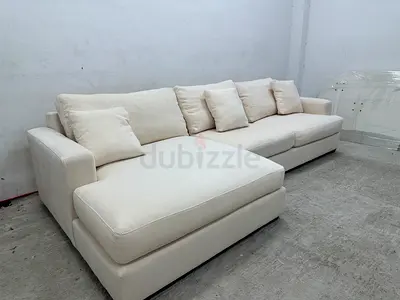 Like new condition pottery barn lshape sofa