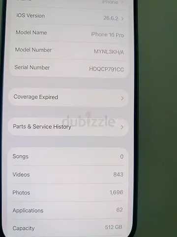 iPhone 16 Pro 512GB - Good Condition, iOS 26.6.2