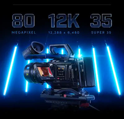 Blackmagic URSA Mini Pro 12K Cinema Camera Excellent Condition with lens kit