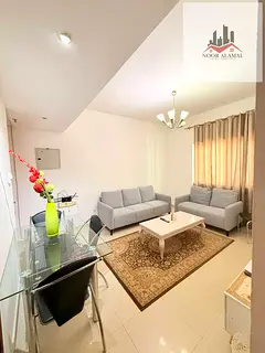 Sharjah Al Khan, fully furnished apartment, second floor, one bedroom, living room, kitchen, bathroo