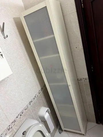 IKEA- Tall Bathroom Cabinet White