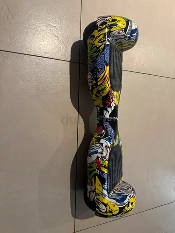 Used graffiti-style hoverboard / electric scooter - working condition