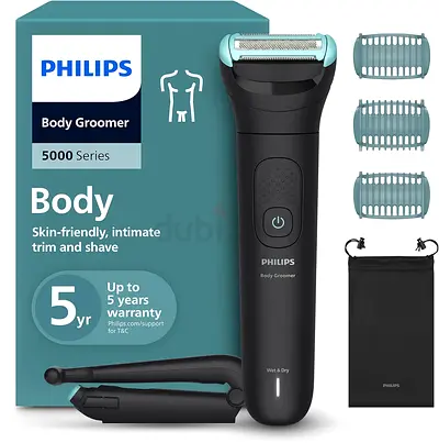 Philips Body Groomer 5000 Series — Wet & Dry, 5yr Warranty (Like New)