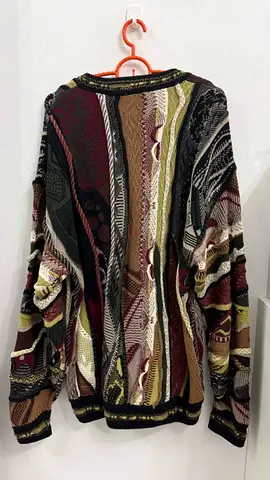Vintage Lamberti Coogi Style Multi-Colored 3D Sweater