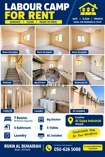 Fully Maintained Camp For Rent•Bigger Size Rooms•AC installed •