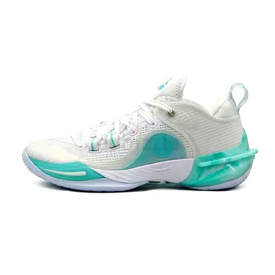 PEAK Men's Basketball Match Shoes -White/Emerald | Taichi Flash 6 -(Size 39 -45) - Brand New