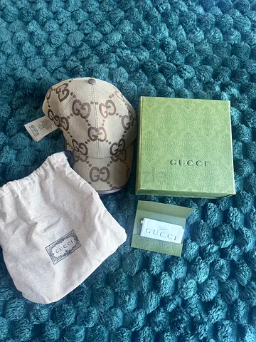 Gucci GG Monogram Baseball Cap with Original Box and Dust Bag