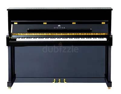 Steiner HU-110E Upright Piano – Black