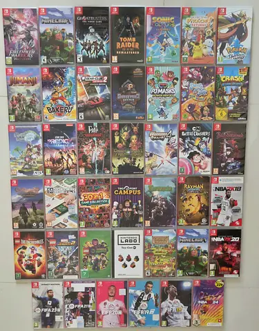Large collection of Nintendo Switch games (40+ titles) - working perfectly