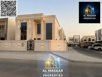Luxury corner villa with VIP-level finishes in Al Alia, Ajman | 5 master bedrooms | Private swimming pool | 3,500 sq. ft. | Registration and ownership