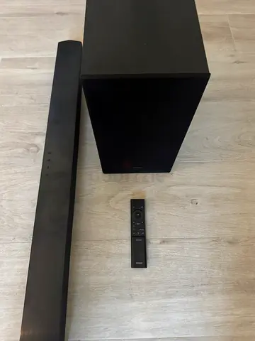 Soundbar with Wireless Subwoofer and Remote - Good Condition