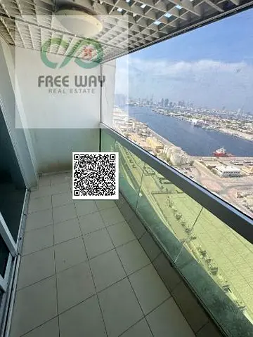 شقة غرفتين وصالة للإيجار السنوي في عجمان – الراشدية 1 | إطلالة بحرية