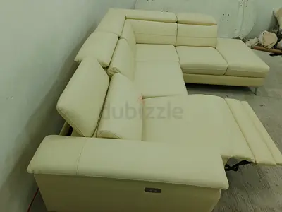 Italia lenouva original leather electric recliner lshape sofa