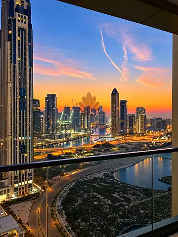 Fully Furnished 1BR | High Floor | Canal & Skyline Views