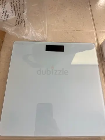 Digital Glass Bathroom Scale - White, Slim & Accurate