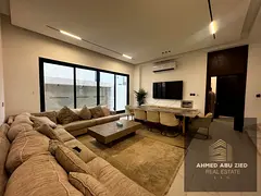 Luxury Fully Furnished Villa for Annual Rent in Al Rawda 1 Ajman with 5 Bedrooms Majlis Living Room