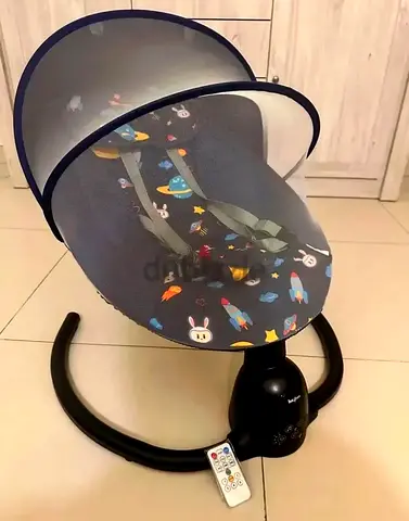 Baby Walker & Swing Rocker with Canopy and Remote - Good Condition