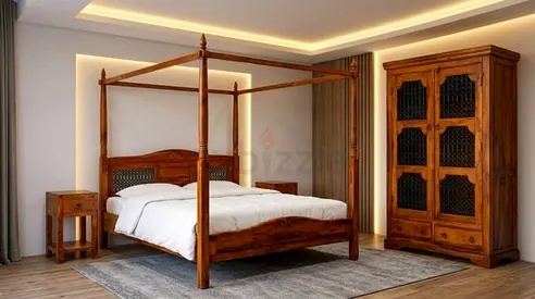 Marina solid wood bedroom set