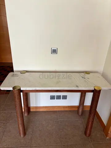 Console table marble top