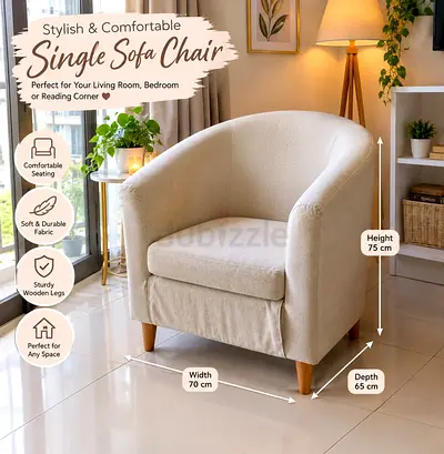 Sofa Single Beige Colour
