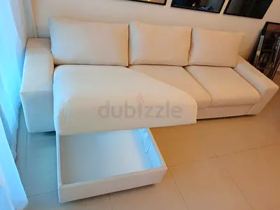 Like new condition IKEA vimle beige color sofabed with storage