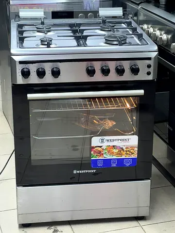 Westpoint 4-Burner Gas Cooker with Oven - Stainless Steel