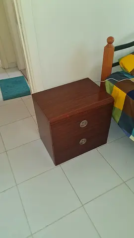 Bedside nightstand with two drawers - good condition