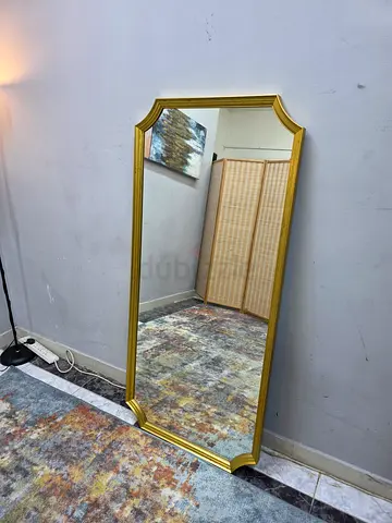 Large Gold Framed Full-Length Decorative Mirror