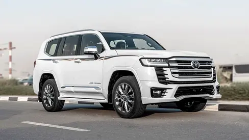 2026 Toyota Land Cruiser VXR 3.5L Twin-Turbo AT Petrol (White-Red) Omani