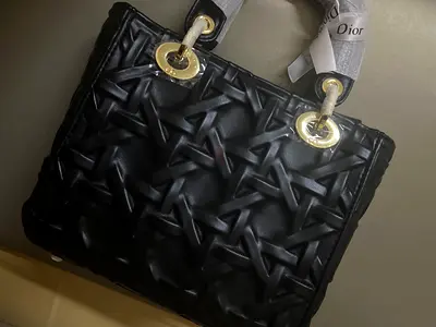 Premium Cannage Pattern Luxury Lady Handbag with Dustbag