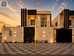 Modern villa next to Al Qabail Mall, overlooking Sheikh Mohammed bin Zayed Road; prime location, reg