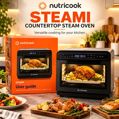Nutricook Steami Countertop Steam Oven - Compact Multifunction